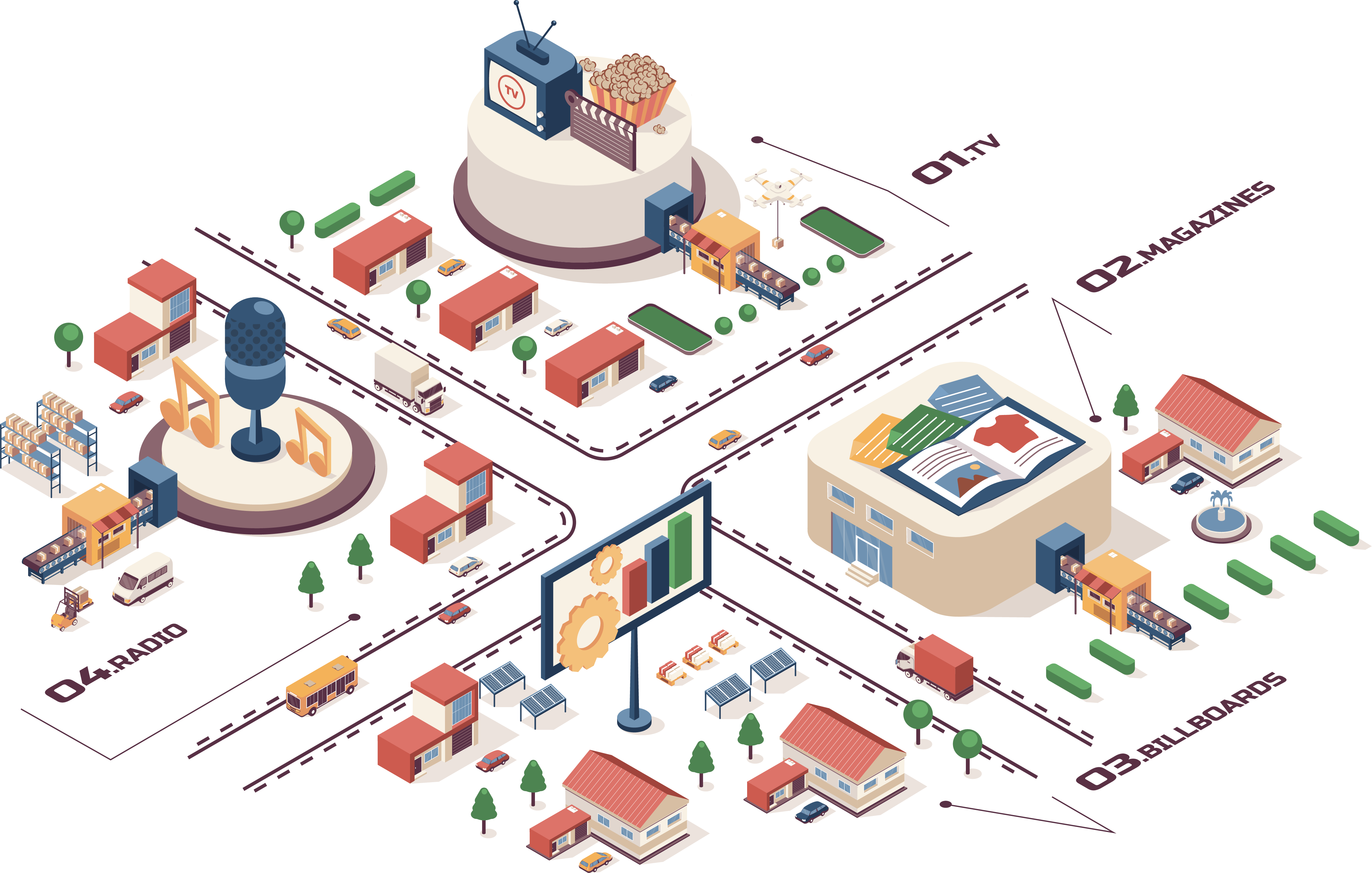 Illustration of digital business services