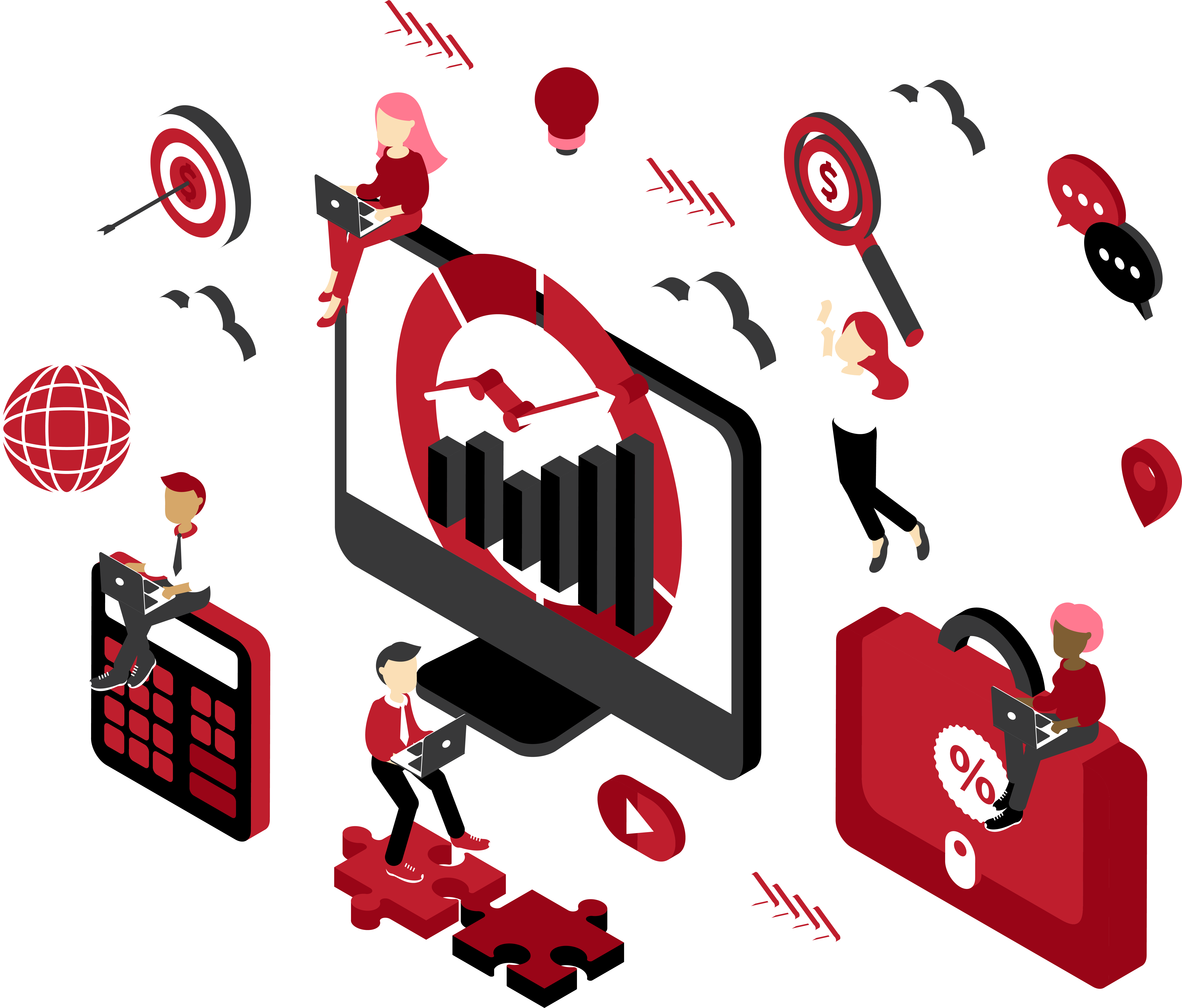 Business growth illustration